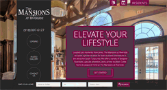 Desktop Screenshot of mansionsatriverside.com