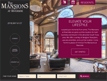 Tablet Screenshot of mansionsatriverside.com